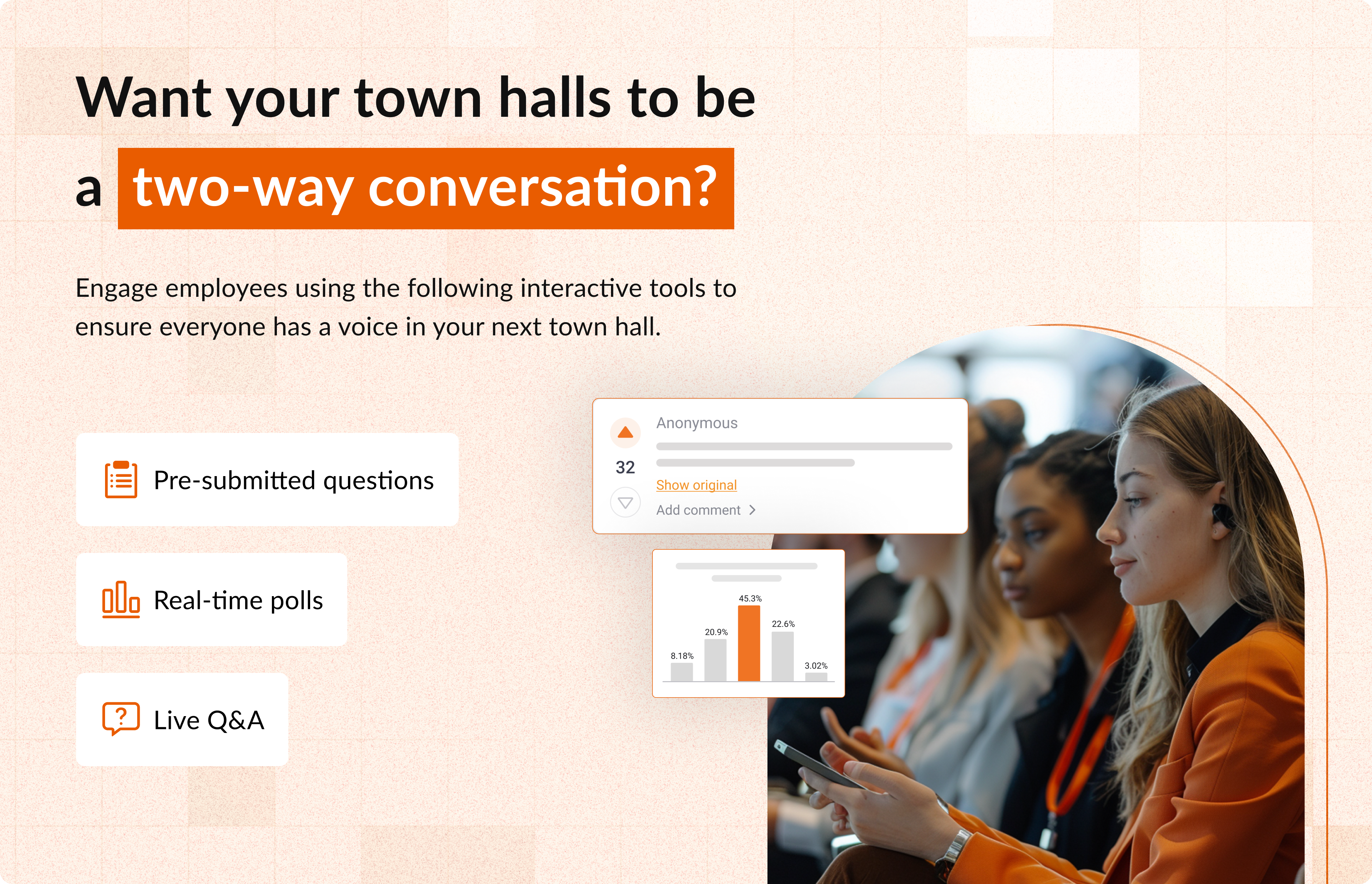 two-way town hall conversations